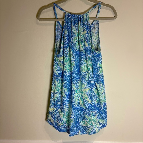 Lilly Pulitzer Lacy Tank Medium Tropic Like It's Hot Blue Greens 26782 - Picture 7 of 7